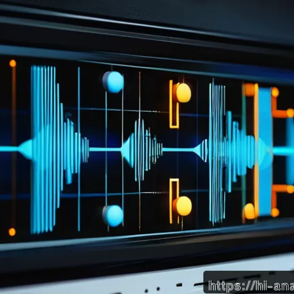 아날로그 회로와 디지털 회로 비교 - A detailed, high-tech illustration showing the contrast between analog and digital signals: on the l...